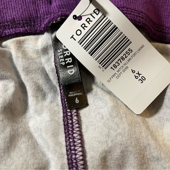 Torrid Purple/Witch Foxy Sleep Legging, Sizes M-6X NWT - Picture 11 of 12